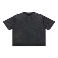 Box-Cut Classic BIG BACK Tee in Black