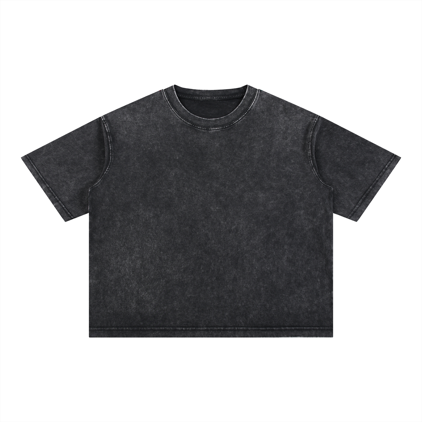 Box-Cut Classic BIG BACK Tee in Black
