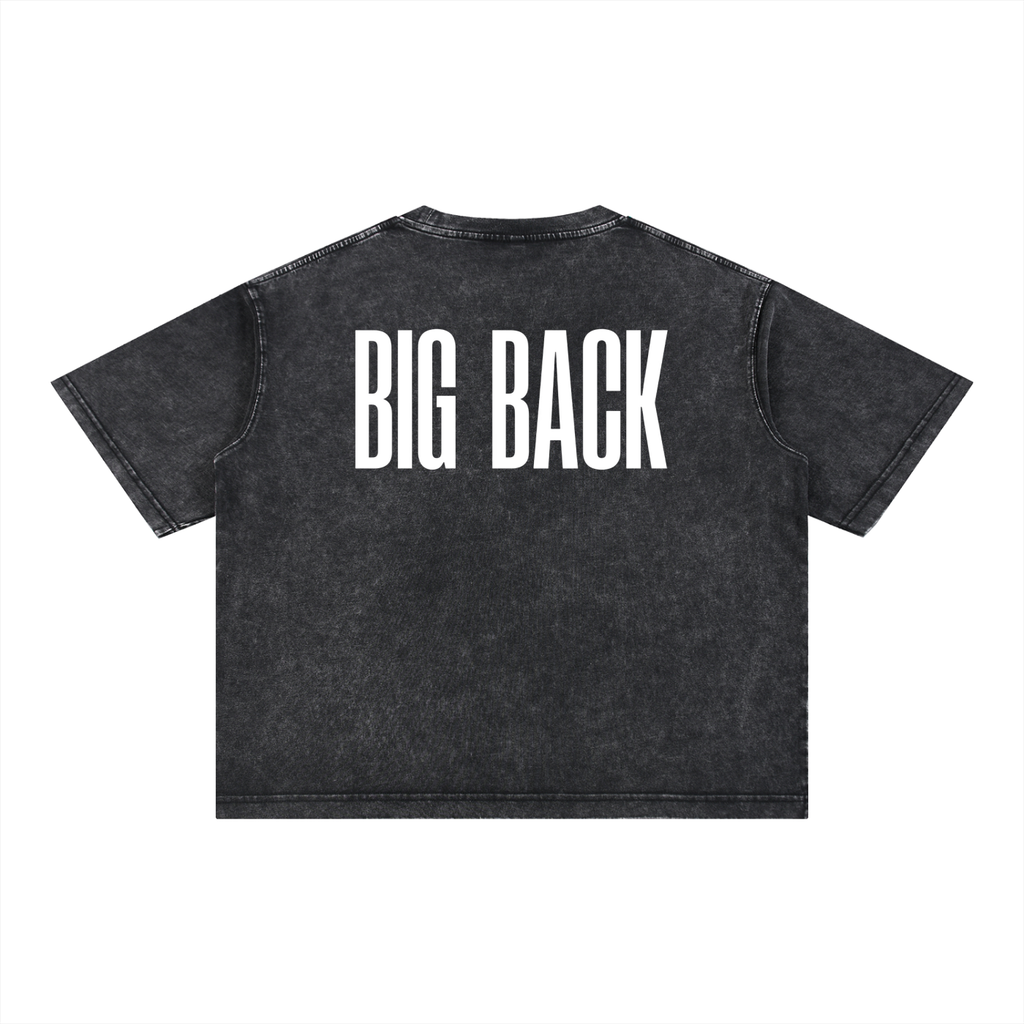 Box-Cut Classic BIG BACK Tee in Black