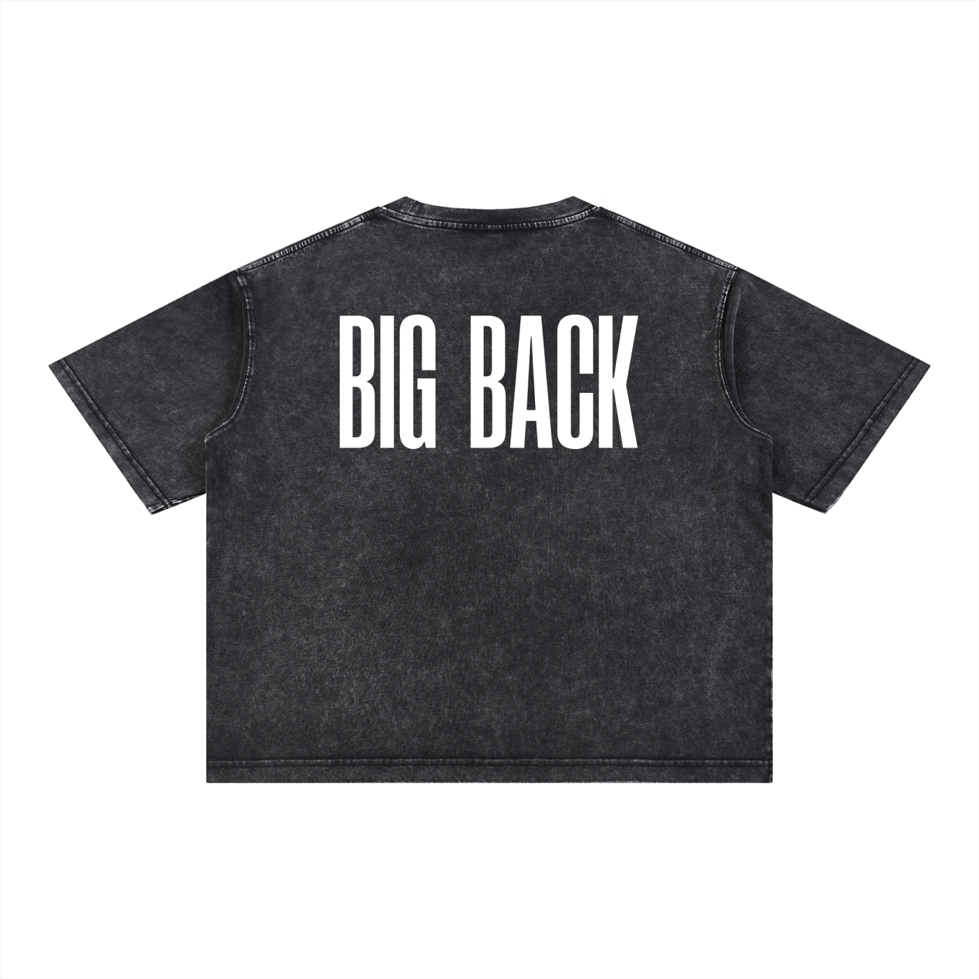 Box-Cut Classic BIG BACK Tee in Black