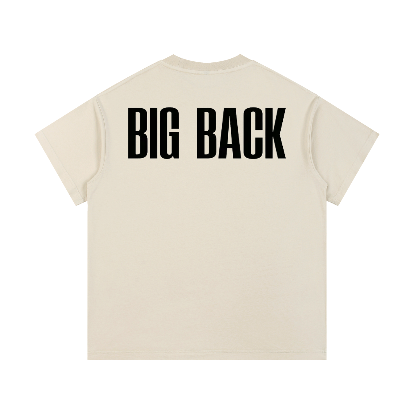 "I'll Spot" Classic BIG BACK Tee in Beige