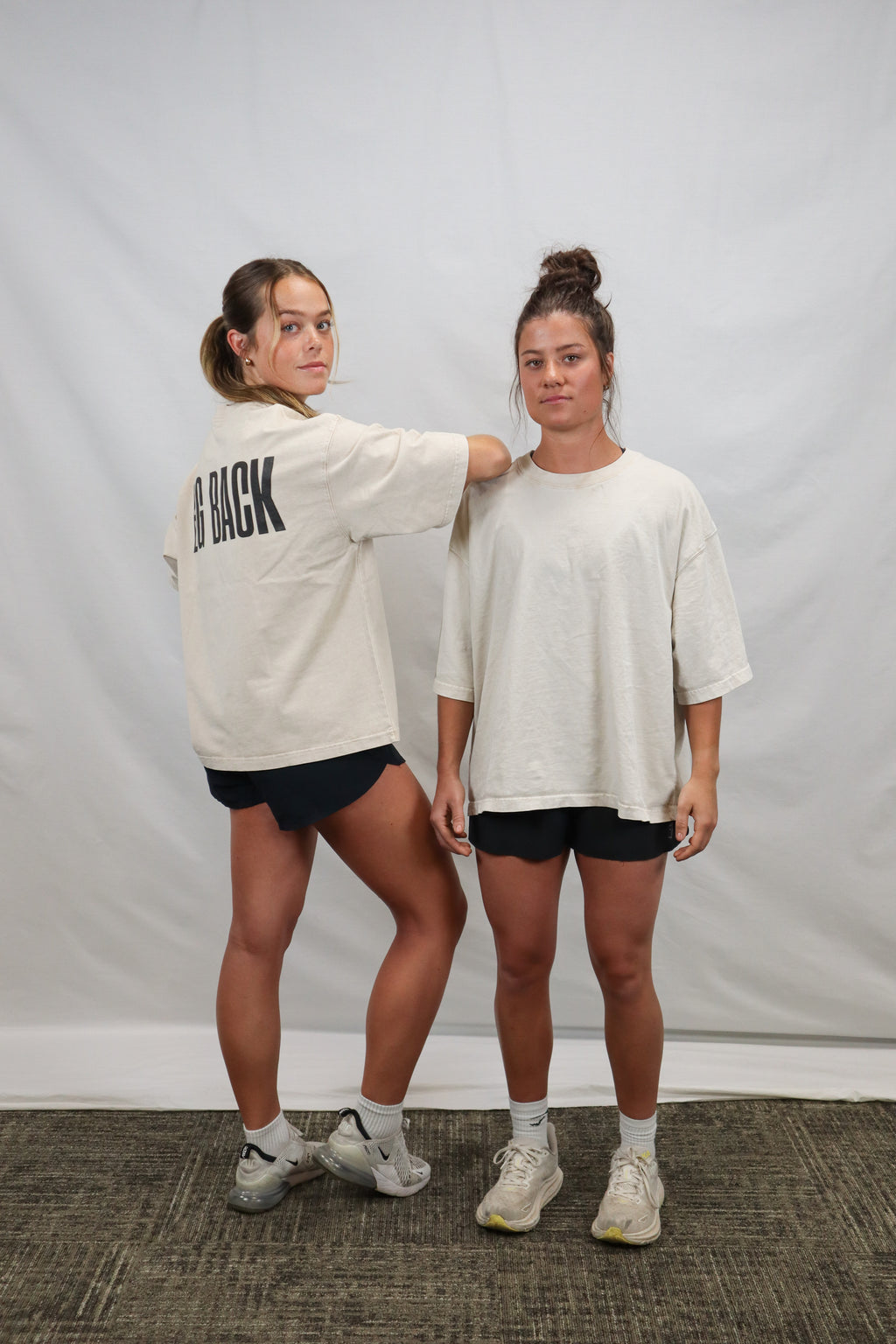 Box-Cut Classic BIG BACK Tee in Washed Stone