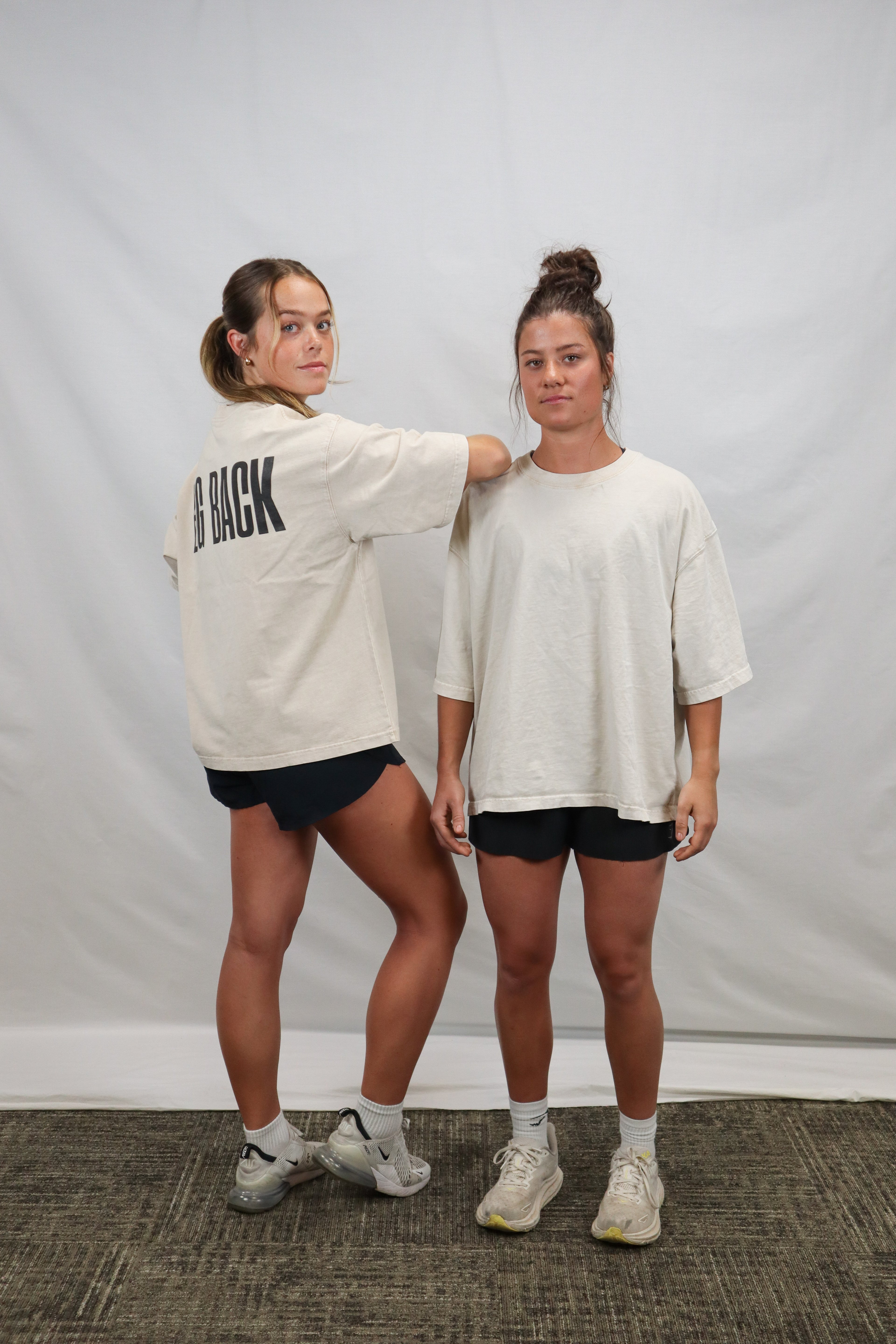 Box-Cut Classic BIG BACK Tee in Washed Stone